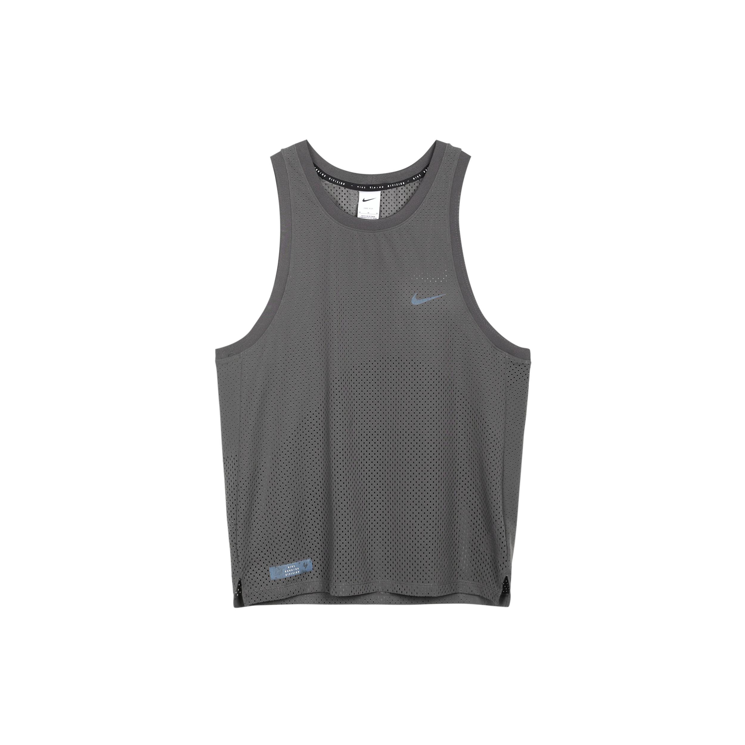 Мужская майка Nike для бега серая FB6882-254 L