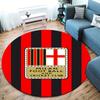 AC Milan Round Area Rug,Carpet Rug for Living Room Bedroom Sofa Playroom Decor,Non-slip Floor Mat