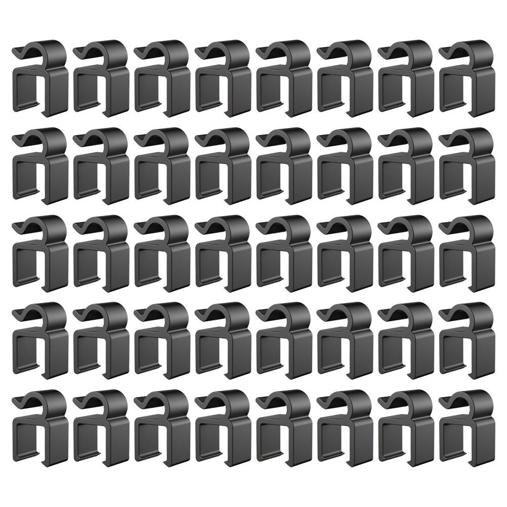 

Mic Cable Plastic Clamp Fixing Holder Cables Clip for Stand Organizer Microphone Clips Stands Arm Bar Clamps чорний