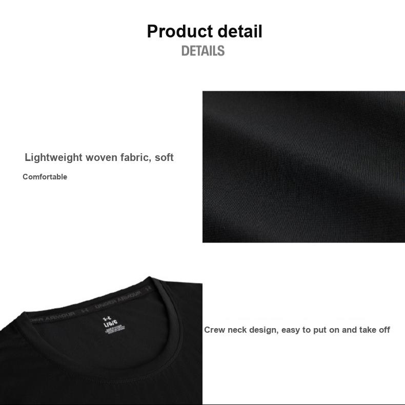 Under Armour Cool Mesh Loose Round Neck Versatile Sleeveless Vest Men Tops Black 6007548-001