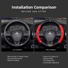 Mitsubishi Exclusive 3D Embossed Anti Slip Steering Wheel Cover For Mitsubishi Xforce ASX L200 Eclipse Cross Outlander Xpander