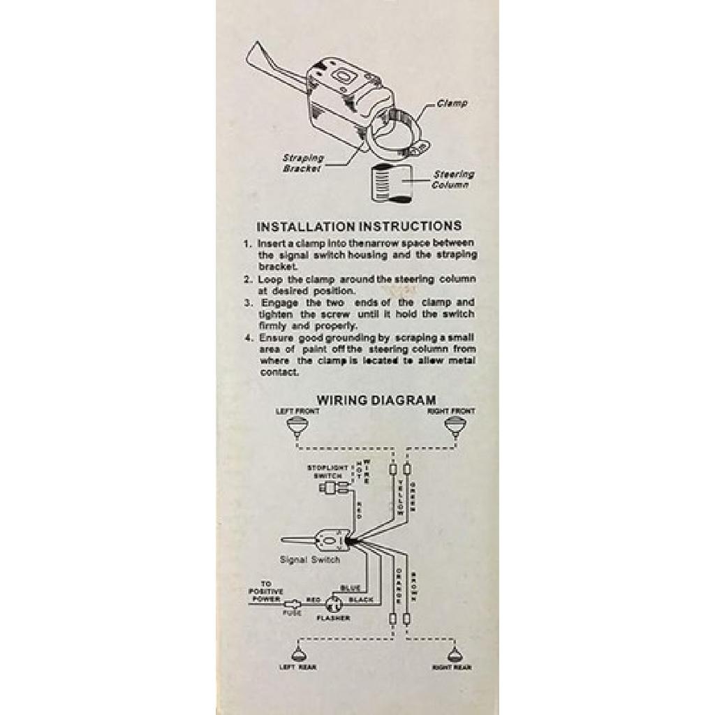 Universal Street Hot Rod Chrome Turn Signal Switch for 12V Heavy Duty Vintage Ca