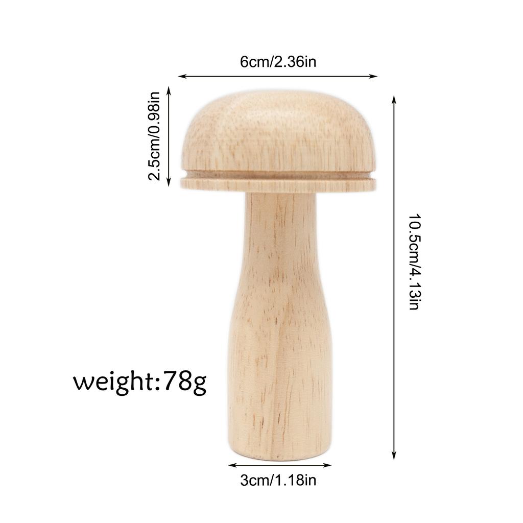 1 Stück DIY Holz Stopfpilz Patchwork-Werkzeug Hosen Kleidung Socken Flicken Reparatur Weben Handwerk Nadelhalter Nähzubehör