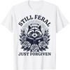 Immer noch wild, nur vergeben, lustiges christliches Waschbär-T-Shirt