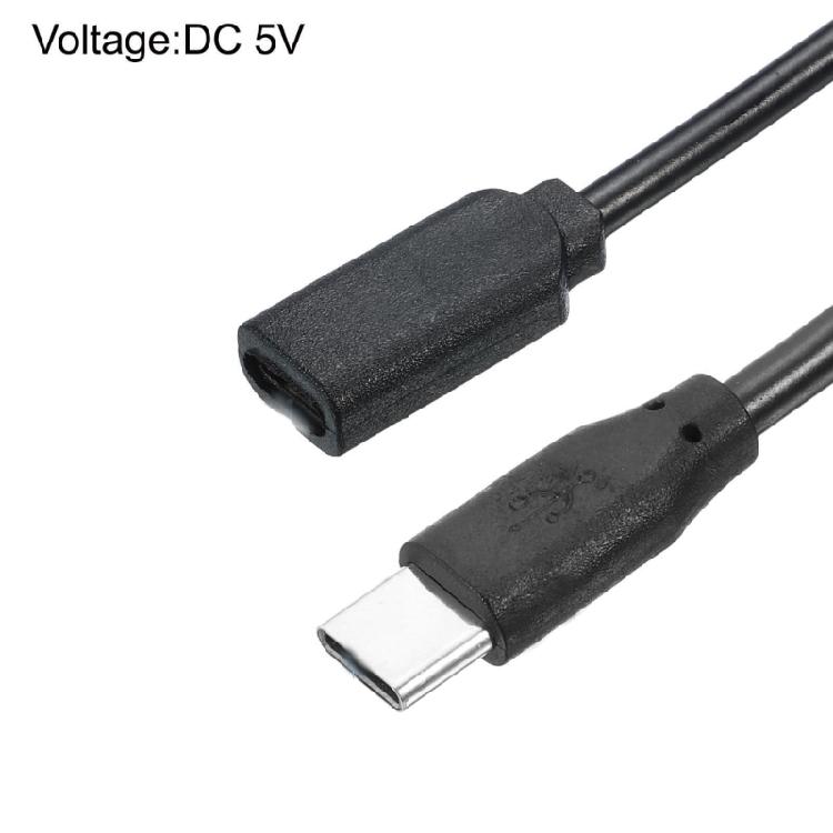 Durability Type C Charger 30cm USB C Extension Cable With Integrated Switching For LED Lights Headphones Game Consoles