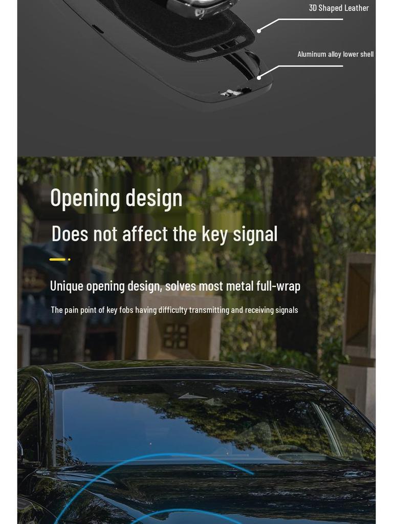 Full Coverage Key Case for BYD Models: Song, QinPLUS/dmi, Dolphin, e2, Tang, Han EV, e3, and Destroyer 05.