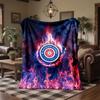 Blackburn Rovers Football Print Flannel Blanket Soft Warm Sofa Bed Throw Blanket For Home Office Bedroom