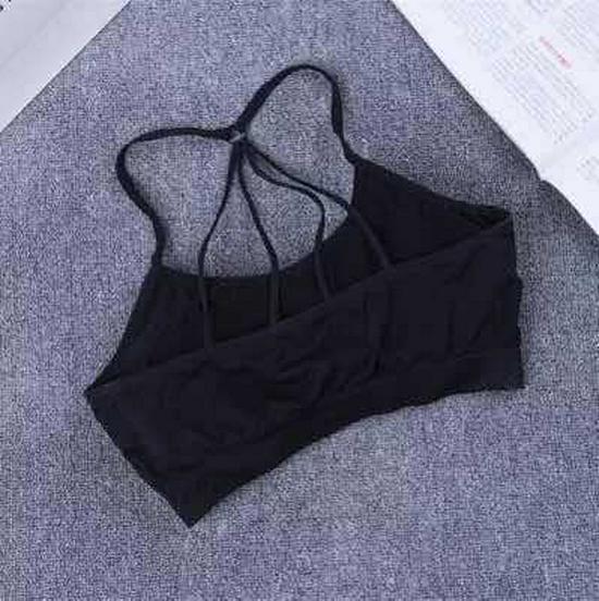 

Дышащий бесшовный женский спортивный бюстгальтер с красивым дизайном спины - без косточек, идеально подходит для йоги и повседневной носки. One Size