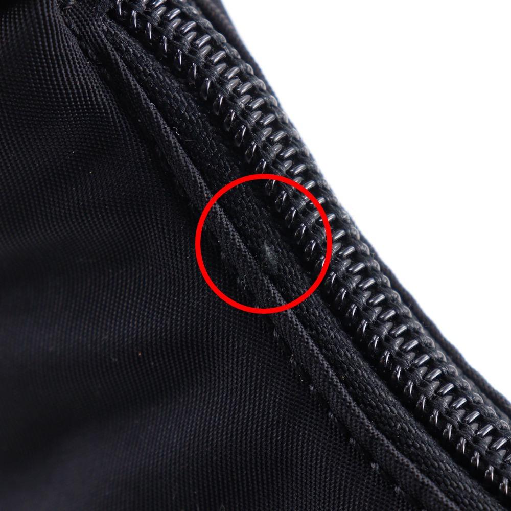 Prada Hobo Schultertasche MV515 Mini Handtasche schwarz Nylon Damen Gebraucht