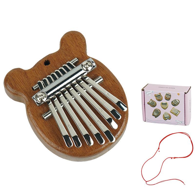 Thumb Piano 8-tone Kalimba Mini Thumb Piano Portable Finger Piano Musical Instrument Children s Educational Toys