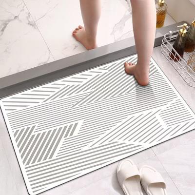 Toilet Floor Mat, Bathroom Door Water-absorbing Quick-drying Foot Mat, Toilet Non-slip Carpet, Soft Diatom Mud Mat