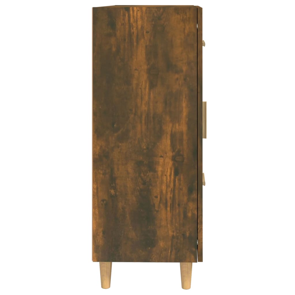 Vidaxl Komoda, Przydymiony Dąb, 69,5X34X90 Cm, Materiał Drewnopochodny