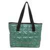 Ladies Tote Handbags Large Capacity Cotton Padded Shopping Bag Rhombus Portable Handbag Quilted Solid For Leisure Travel
