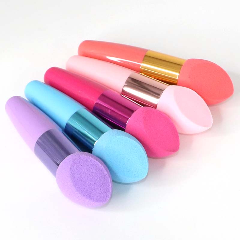 1PC Mushroom Head Makeup Brushes Women Maquillaje Beauty Foundation Sponge Powder Puff With Handle Smooth Shaped Cosmetic Tool
