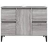 Bathroom Vanity Unit Grey Sonoma 80 X 33 X 60 Cm Particleboard