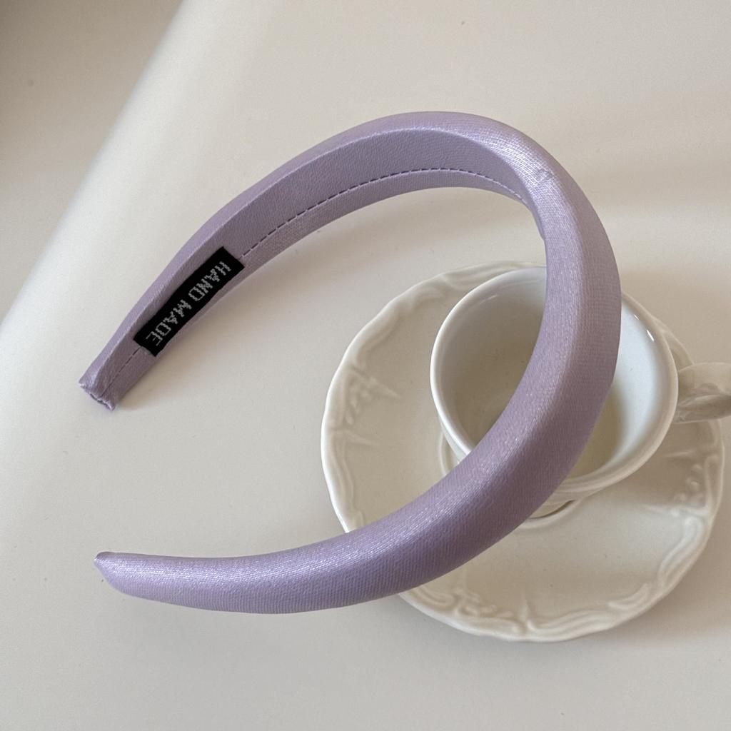 Cream-colored Texture Sponge Hairband for Girls with A Sweet Small Headband Style Hairpin