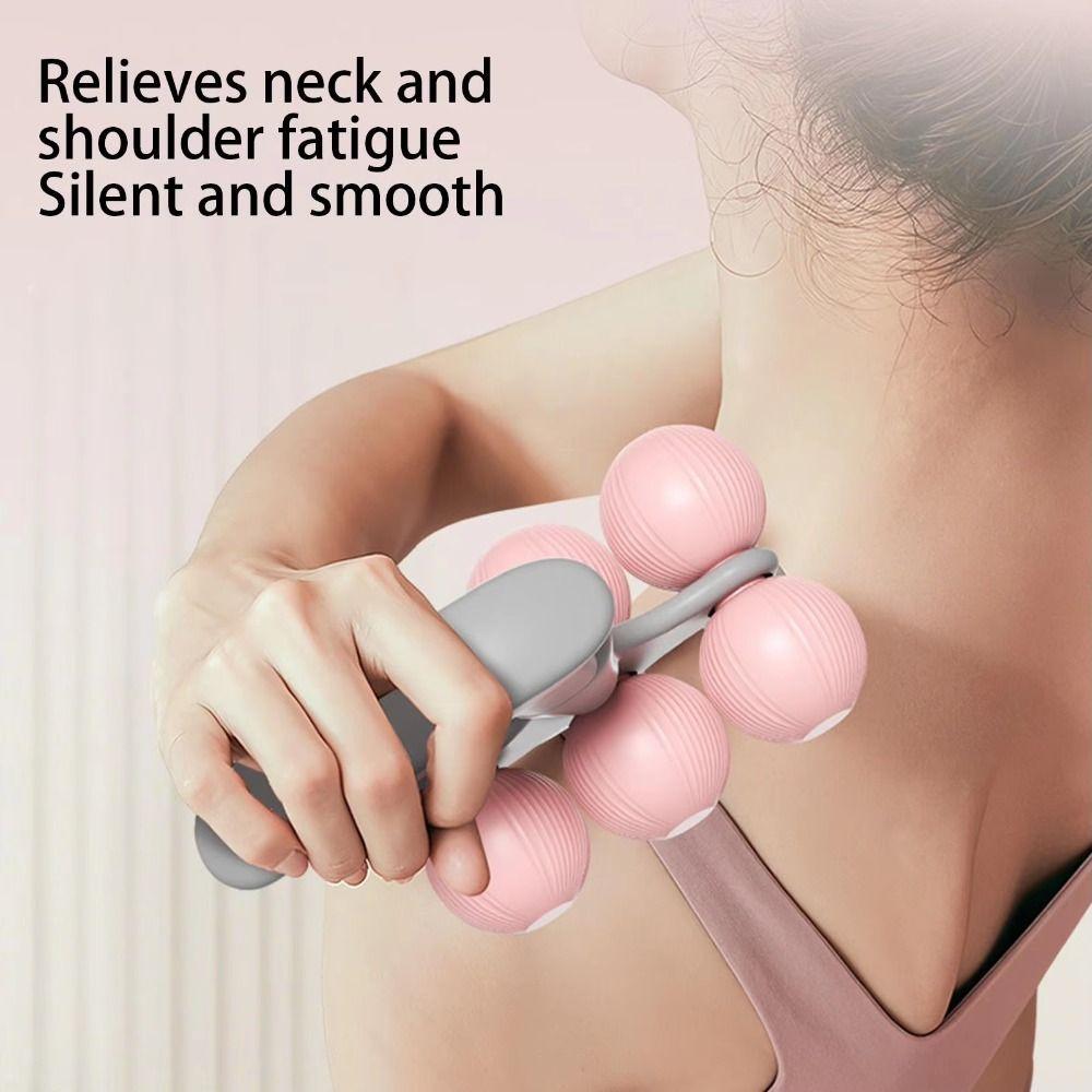 Spine Relaxation Neck Massager Roller Portable Cervical Spine Massager Muscle Rolling Ball  Body