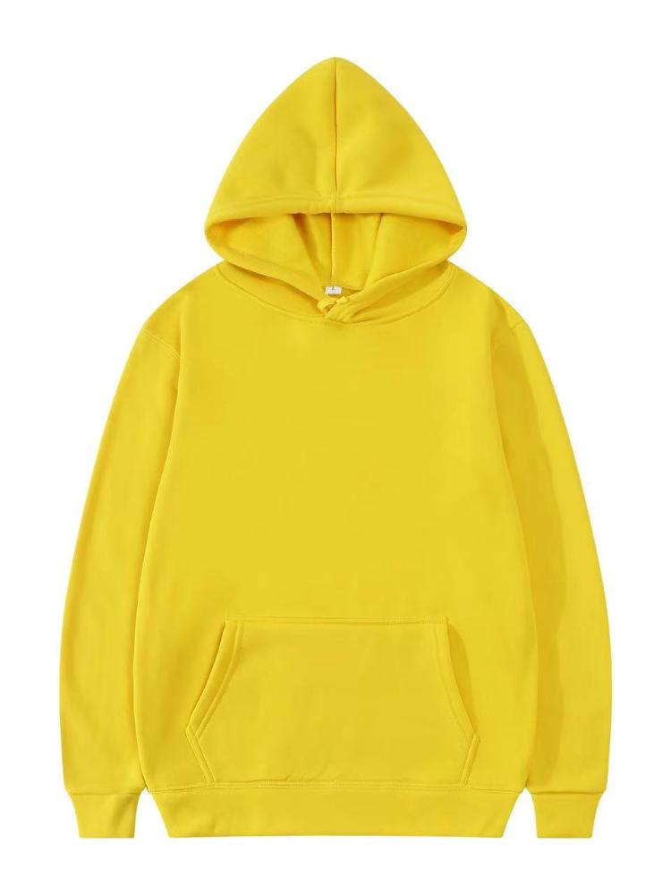 2024 Men's and Women's New Hooded Sweatshirt Men's Solid Color Sweatshirt Women's and Men's Long Sleeved Inserted Pocket Pullove