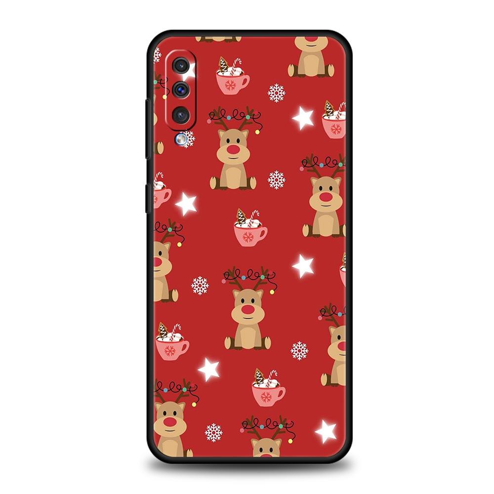 Cartoon Christmas Phone Case For Samsung A56 A36 A26 A24 A12 A14 A16 A50 A70 A20E A22 A30 A40 A34 A54 A42 A52 5G A04s A06 Cover