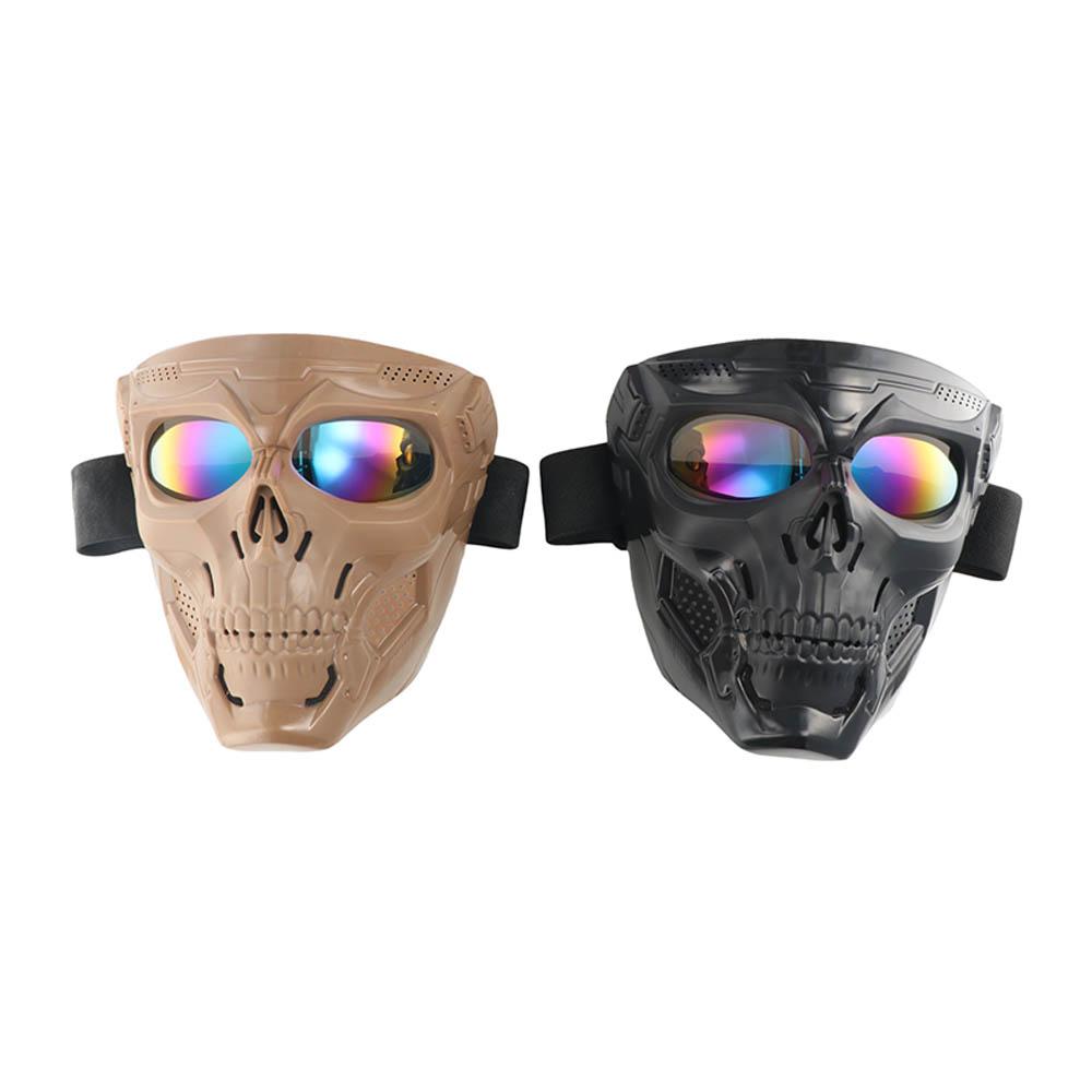 Wind Mirror Goggles Motocross Skulls Mask Motorcycle Goggles Riding Mask Skull Ghost-shape Glasses