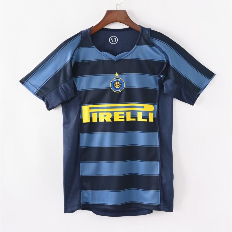 Camiseta de Aficionado Retro del Inter de Milán Camiseta de Fútbol Clásica Edición Vintage de la Plantilla Uniforme de Fútbol para Hombre