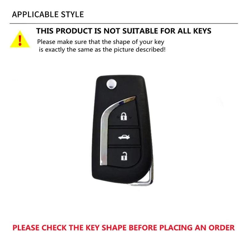 Zinc Alloy Car Key Case Cover Shell Fit For Toyota Auris Corolla Reiz Verso Avensis Yaris Aygo Hilux Rav4 Yaris Scion TCIM 2017
