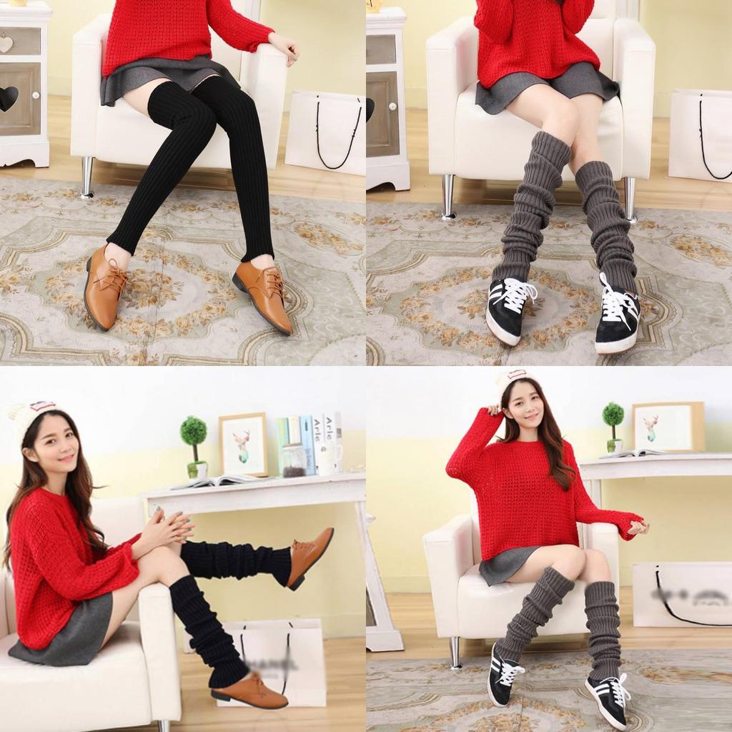 Luxurious Thick Long Snow Knit Leg Warmers Over Knee Women Breathable Acrylic Winter Socks