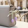 Handmade Tulip Pendant Cartoon Heart Bag Charm Trendy Pearl Tulip Keychain  Car Accessory