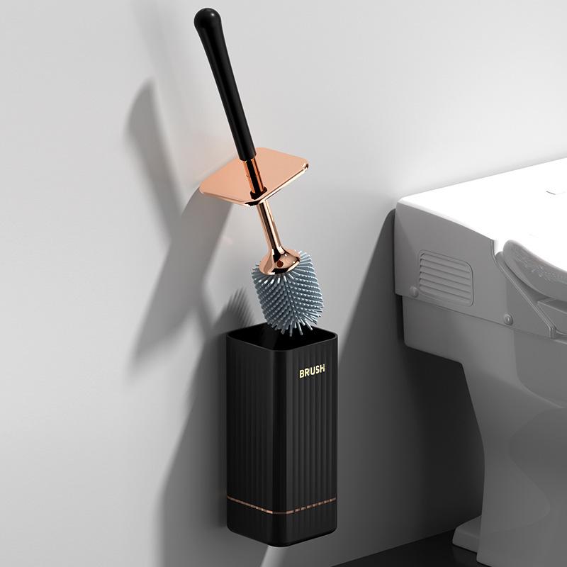 Multifunctional Soft-Bristle Toilet Brush with Long Handle & Base