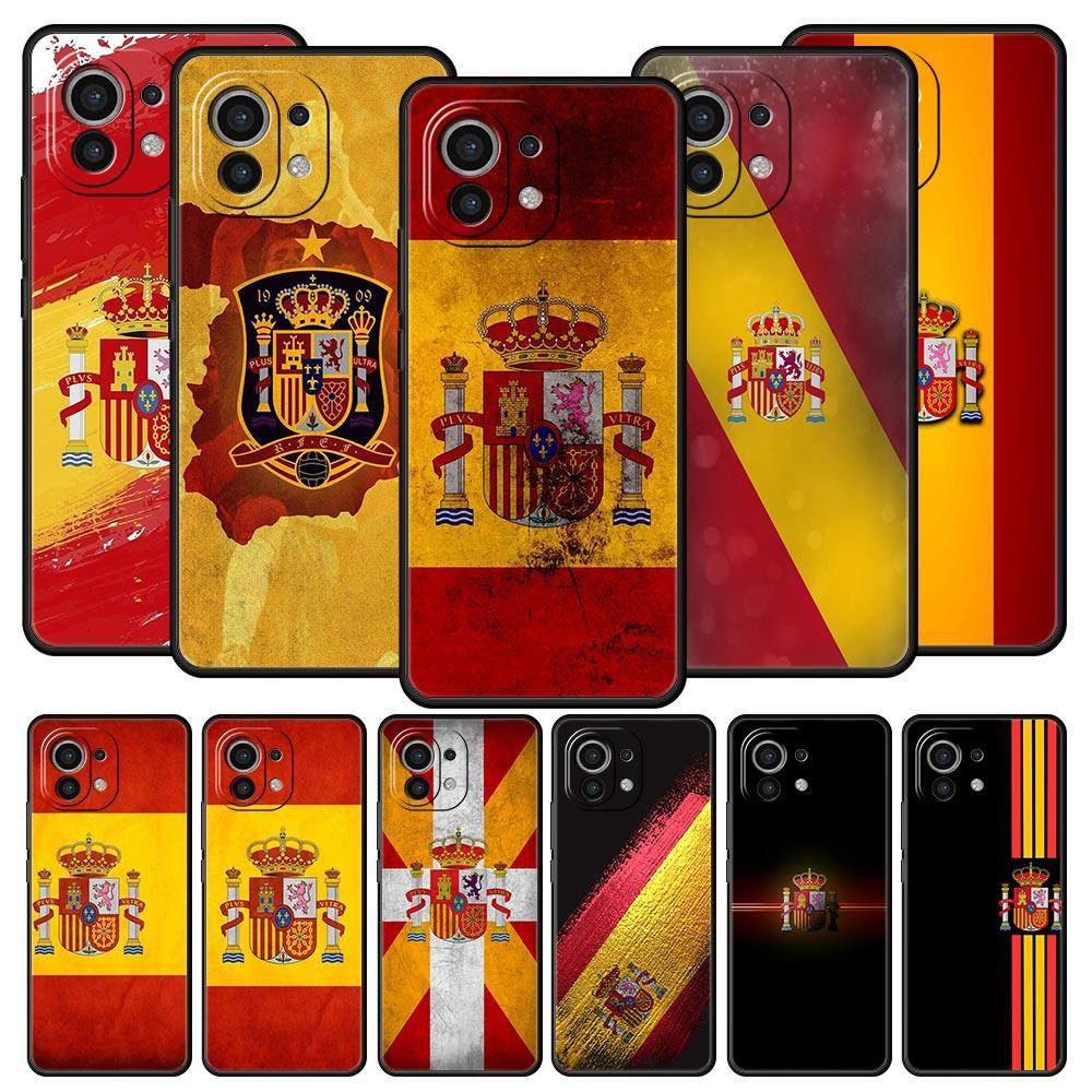 Spain Flag Phone Case For Xiaomi 14 13T 12T Pro 12 13 11 Ultra Mi Note 10 Lite 10T 5G 11X Pro 11T 11i 9T Soft Silicone Cover