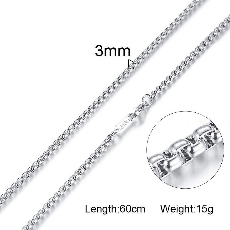 Damen Herren Ketten Halsketten Edelstahl Flache Schlangenglied Gliederketten 24" Breite 3mm 4mm 6mm