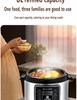 6L Explosion-Proof Pressure Cooker: Thickened, Large Capacity, Multifunctional with Preset Timing for Household Use