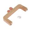 7.72" Length Wooden Purse Frame Kiss Clasp Lock DIY Bag Lock Square Coin Frame Clasp for DIY Crafts Bag Purse Making