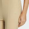 Adidas Womens Fustl Pants Solid Color Split Hem Flared Knit Sports Pants Women Pants Light-Khaki IZ0599