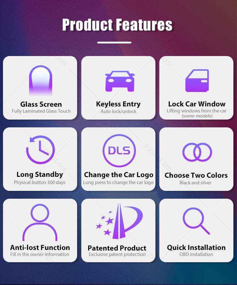 Universal LCD Smart Car Key for Nissan Vehicle Electronics for BMW Smart Remote Control Car Accessories