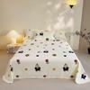 Premium 100% Long-Staple A-Grade Pure Cotton Satin Bed Sheet for Dorms