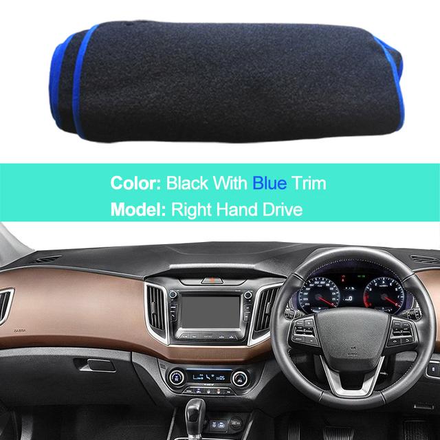 For Hyundai Creta Ix25 2014 2015 2016 2017 2018 2019 2020 LHD RHD Car Auto Dashboard Cover Carpet Cape Dashmat Protector Pad