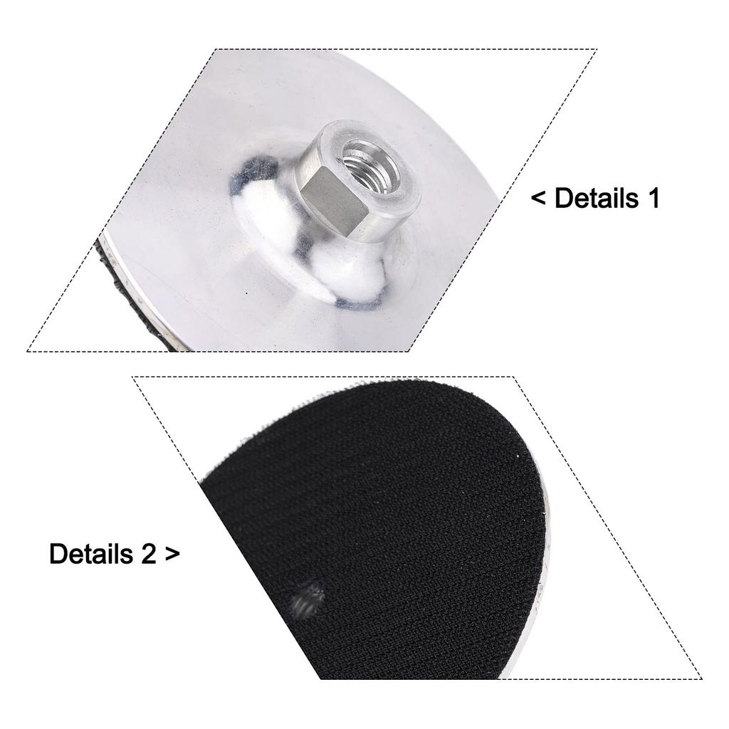 1 Aluminum Polishing Pad 125mm for Angle Grinder Backer with For M14 Thread Designed for Polisher and Pad Attachment