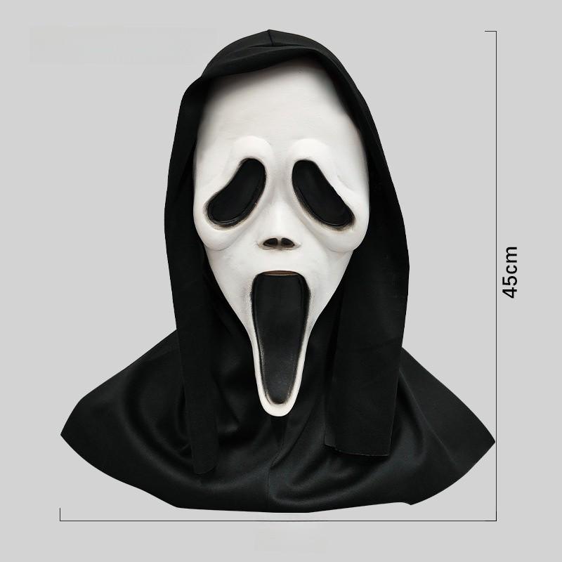 Mask Scream White Skull Ghost Face Masquerade Halloween Party Mock Gift Prop