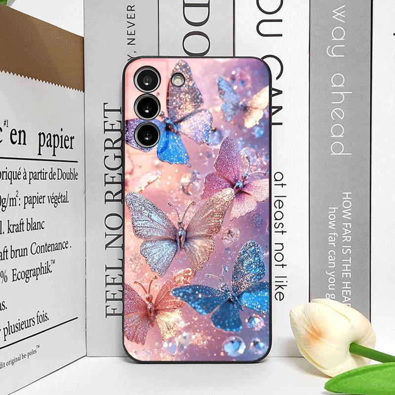 Luxury Art Butterfly Flower Pattern Phone Case for Motorola Moto Edge 50 Fusion 40 30Neo G24 E14 G75 G85 G54 5G Shockproof Cover