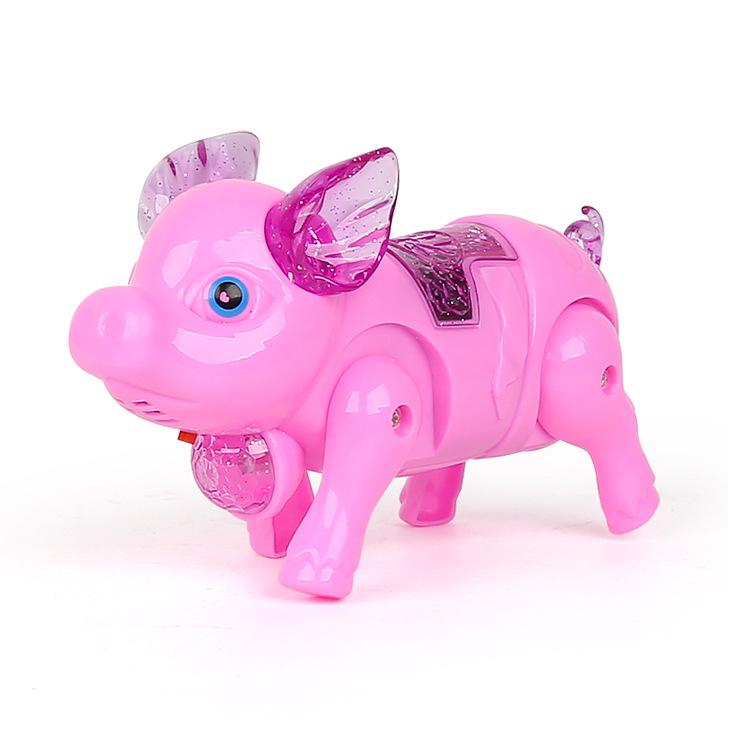 Dancing Singing Piggy Toy with LED Leash - Children's Entertainment Toy