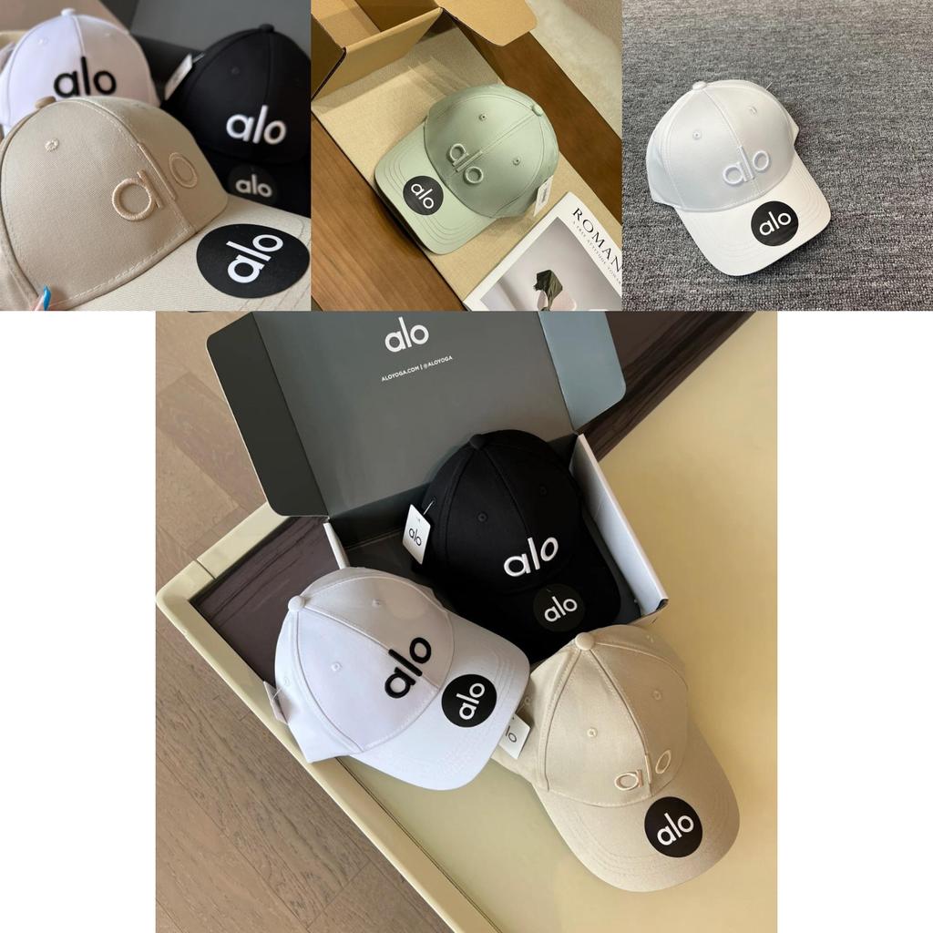 Alo Letter Stickerei Baseballkappe Für Damen Baumwollmischung Sonnenschutz Lässig Sommer Modeaccessoire