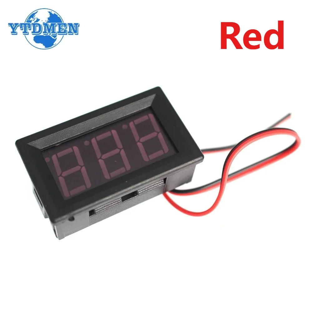 1PCS 0.56 Inch Display Digital Voltmeter Voltage Meter AC 70-500V Red/Blue/Green LED Display Voltage Tester Voltage Indicator