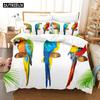 3D Printed African Parrot Bedding Set Down Quilt Cover With Pillowcase Double SIngle King 3D Printed Anime My Dress-U