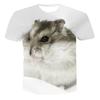Funny Hamster Rabbit Animal 3D Print T-Shirts Summer Men Women Casual Oversized Short Sleeve T Shirt Male Tees Tops Man Clothing
