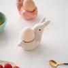 Cute Rabbit Shaped Eggs Cup Holder Display Stand Hard Boiled Eggs Holder Tray