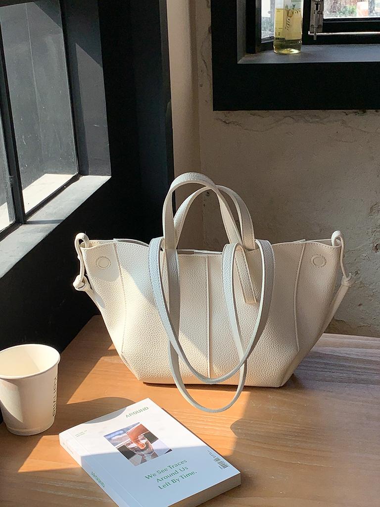 2024 weiche Leder PU Flügel Tasche für Frauen Designer Einkaufstasche Hohe Qualität Große Kapazität Handtasche Arbeit Pendler Weiblich