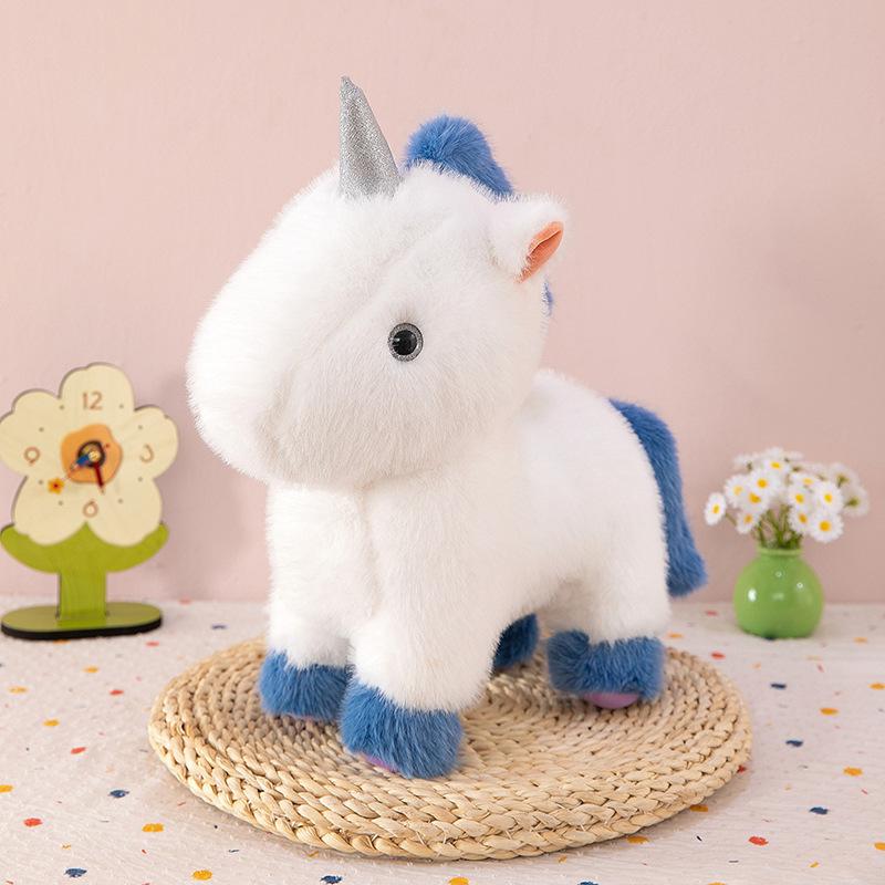

Новая милая кукла-единорог, плюшевая игрушка, кукла-пони, тряпичная кукла для утешения девочки, подарок на день рождения 25 cm (0.23kg)