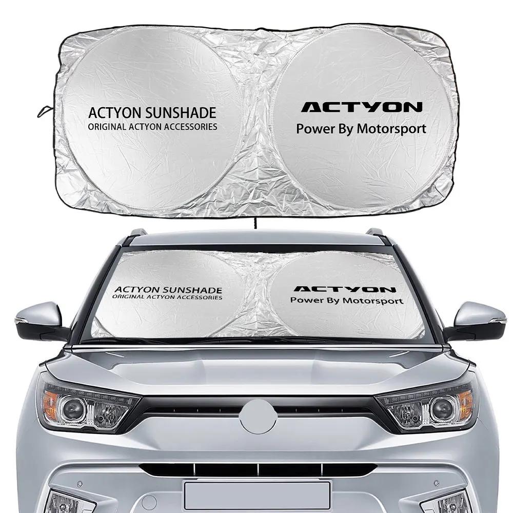 Для SsangYong Actyon Tivoli Korando Kyron Musso Rexton Автомобильные солнцезащитные шторки Чехлы Автомобильные шторки на окна Блокирующие солнце Аксессуары For Actyon