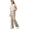 Anta Comfortable Versatile High-Waisted Solid Color Simple Straight Casual Pants Women Bottoms Green 162527308-2